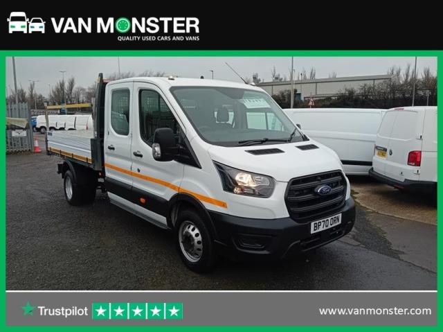 2021 Ford Transit 2.0 Ecoblue 130Ps Double Cab Tipper [1 Way] (BP70ORN) Image 1