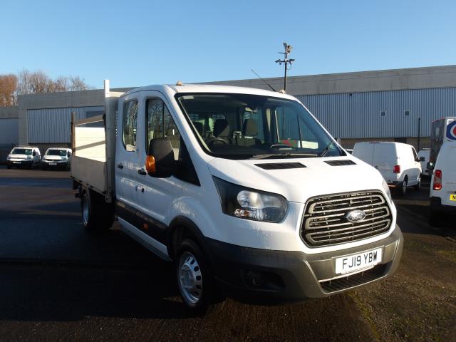 2019 Ford Transit 350 L3 2.0 TDCi 130PS Double Cab Dropside (FJ19YBW) Image 2