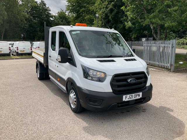 2021 Ford Transit 2.0 Ecoblue 130Ps Double Cab Tipper (FJ21OPN) Image 2