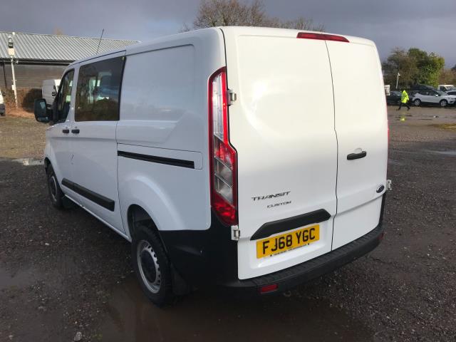 2018 Ford Transit Custom 2.0 Tdci 105Ps Low Roof D/Cab Van Euro 6 Limited to 70MPH (FJ68YGC) Image 4