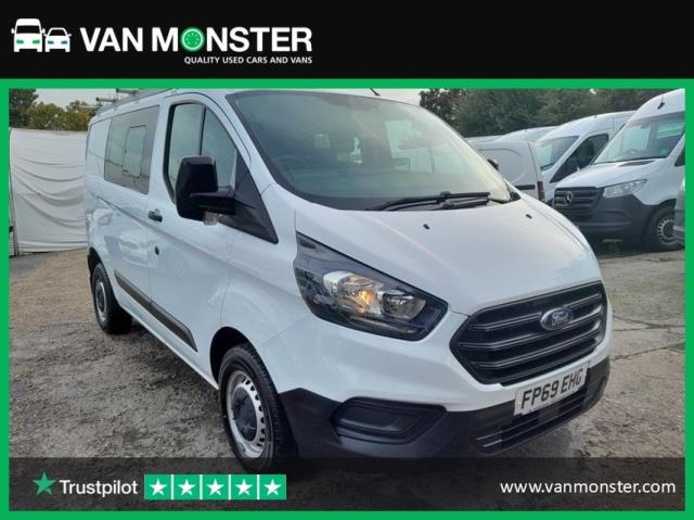 2019 Ford Transit Custom 2.0 Ecoblue 105Ps Low Roof Crew Leader Van (FP69EHG) Image 1