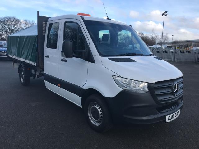 2019 Mercedes-Benz Sprinter 3.5T Crew Cab Tipper L3 (KJ19GOP) Image 2
