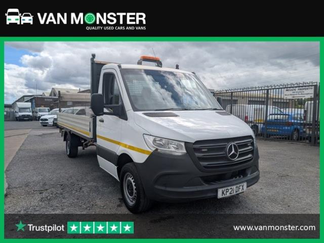 2021 Mercedes-Benz Sprinter 3.5T Progressive DROPSIDE - 1 Owner | Work Ready | 4.9★ Rated on Trust Pilot (KP21DFX)