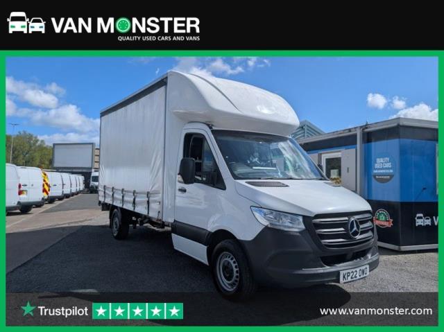 2022 Mercedes-Benz Sprinter 3.5T Hd LUTON CURTAINSIDE - Rare Curtain Side | Clean Example | Ready for Work (KP22OWO)