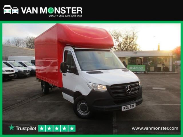 2019 Mercedes-Benz Sprinter 314 L3 RWD 3.5 TONNE LUTON TAIL LIFT (KX19TWM) Image 1