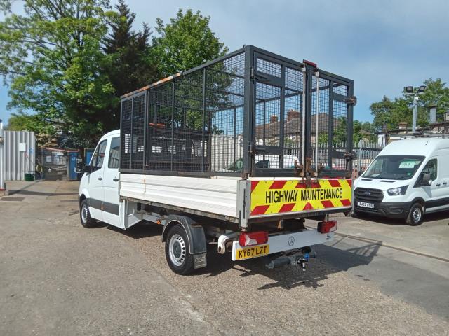 2017 Mercedes-Benz Sprinter 3.5T Crew Cab CAGED Tipper (KY67LZT) Image 7
