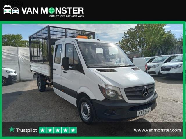 2017 Mercedes-Benz Sprinter 3.5T Crew Cab CAGED Tipper (KY67LZT)