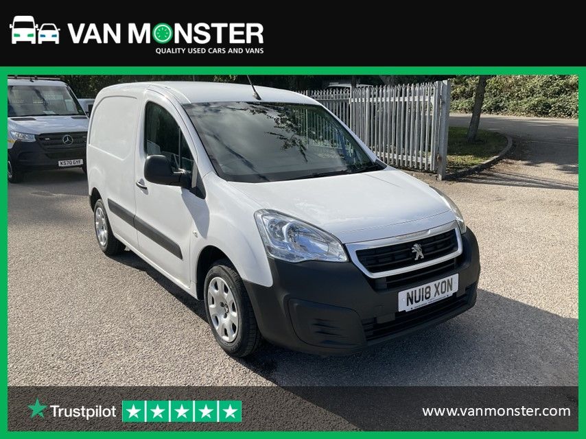 2018 Peugeot Partner 850 1.6 Bluehdi 100 Professional Van [Non Ss] (NU18XON)