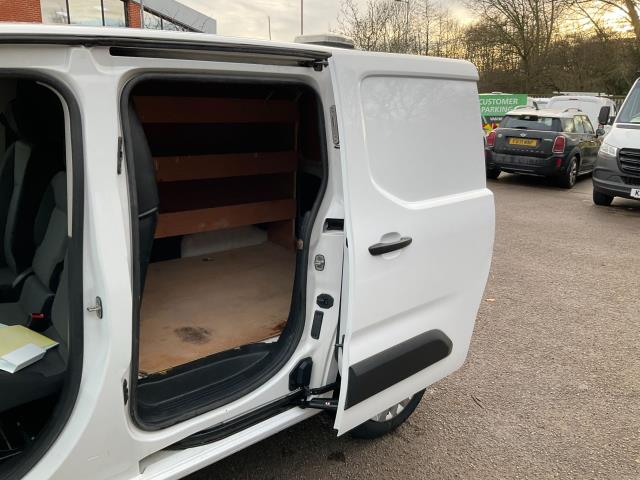 2022 Peugeot Partner 1000 1.5 Bluehdi 100 Professional Premium Van (LIMITED 70MPH) (NU71JCO) Image 8