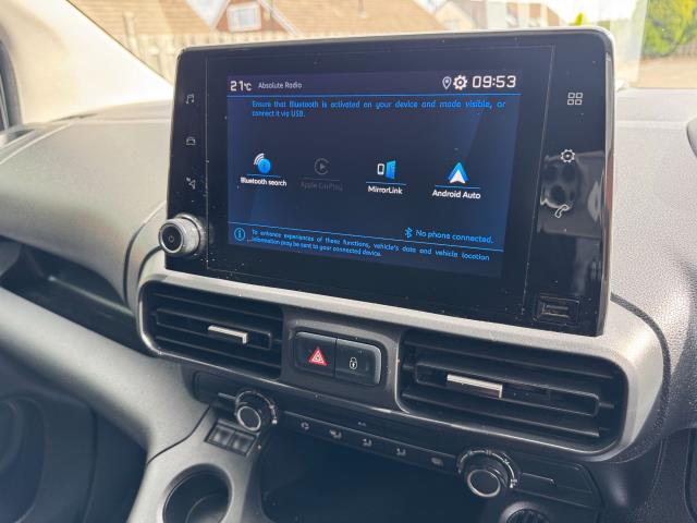 2020 Peugeot Partner 1000 1.5 Bluehdi 100 Professional Van Euro 6 SPEED RESTRICTED 70 MPH  (NV20GVW) Image 24