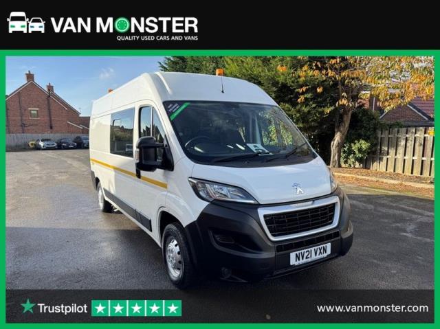 2021 Peugeot Boxer 2.2 Bluehdi H2 S Van 140Ps Welfare Van *70 MPH Restricted (NV21VXN)