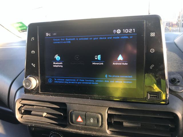 2021 Peugeot Partner L1 1000 1.5BLUE HDI 100PS PROFESSIONAL EURO 6 (NV70KMO) Image 30