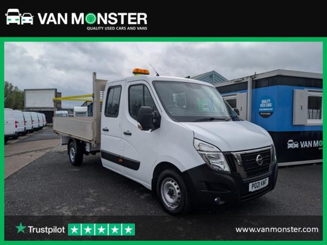 2021 Nissan Nv400 2.3 Dci 150Ps H1 Tekna Double Cab Dropside - Van Monster Rated 4.9★ on Trustpilot – Come See Why (PO21KWT)
